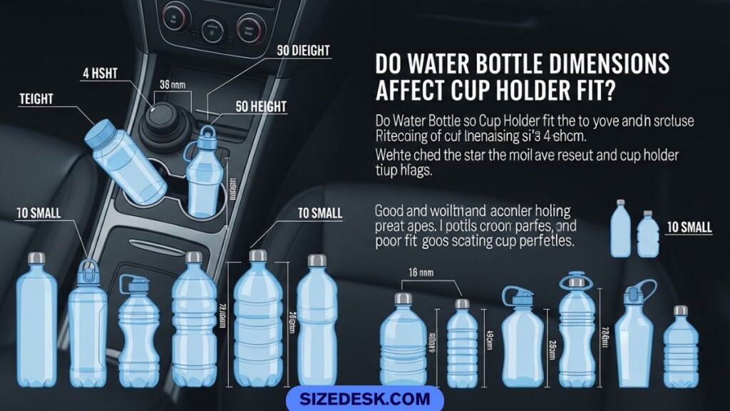 Do Water Bottle Dimensions Affect Cup Holder Fit?