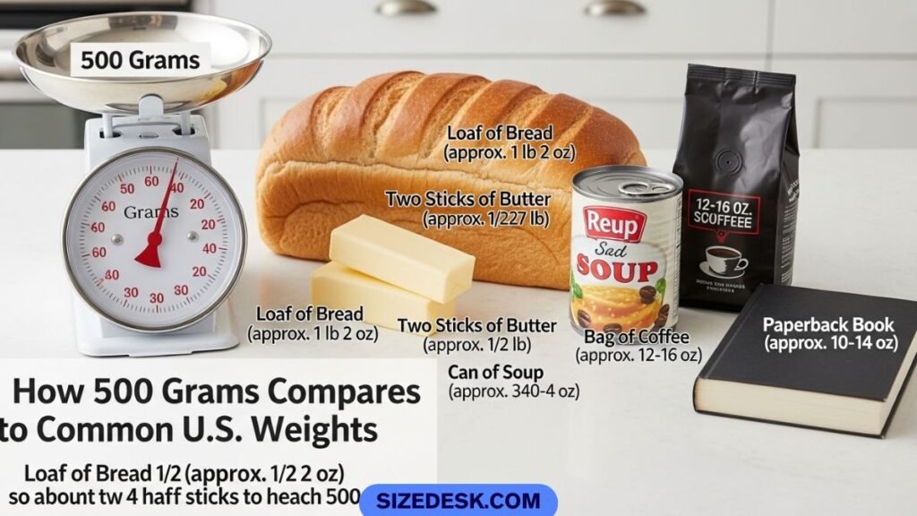 How 500 Grams Compares to Common U.S. Weights