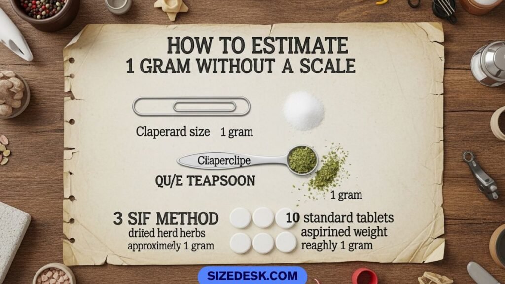 How to Estimate 1 Gram Without a Scale
