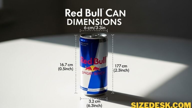 How Tall Is a Red Bull Can? Size, Height & Diameter (250ml, 12 oz, 16 oz)