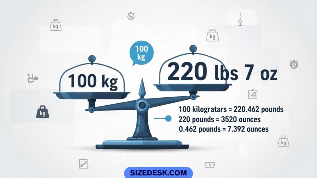What Is 100 Kg Equal To in Pounds and Ounces?