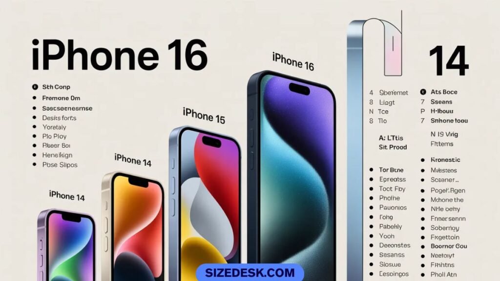 iphone wallpaper size chart showing pixel dimensions for each model