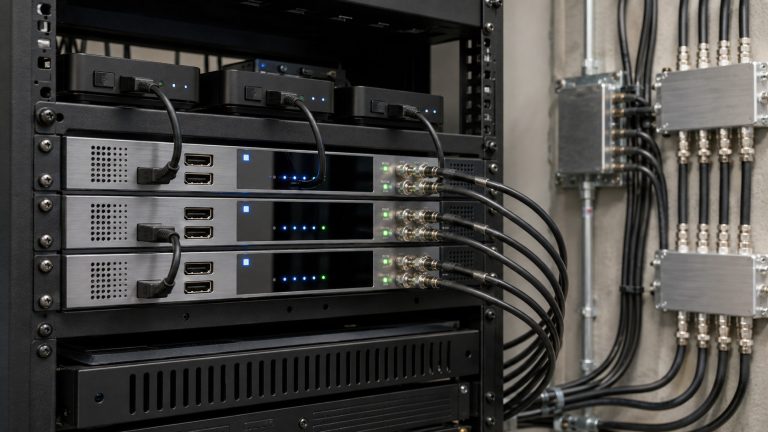 Delivering HDMI Sources as Digital TV Channels Through Coaxial Networks